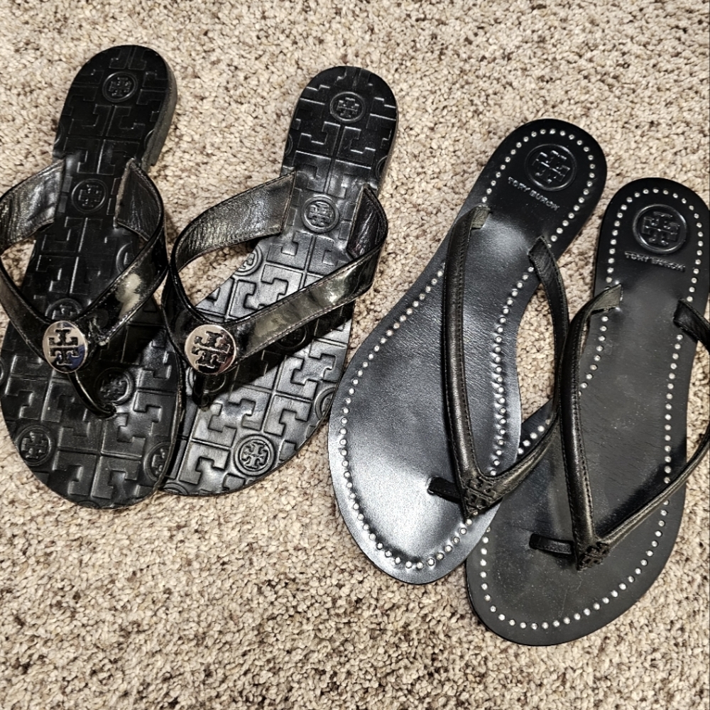Womens Tory Burch Flip Flop Sandals Size 6